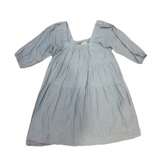 Off The Shoulder Blue Dress size medium Boho Cowgirl Before You